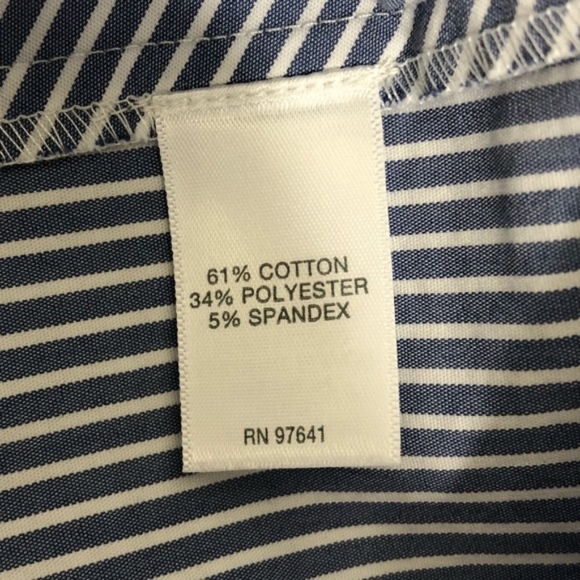 J. Jill Striped Tie Front Blouse 2/3 Sleeve Top XS - Picture 8 of 8